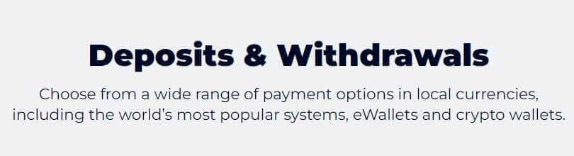 Deposits & Withdrawals