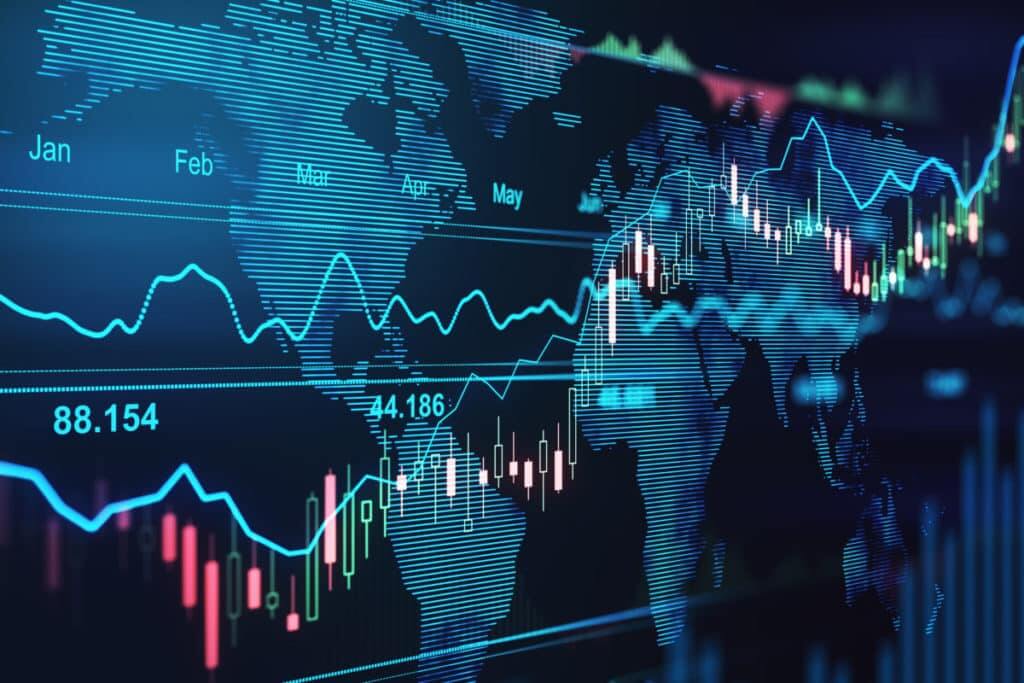 Formation of a bearish engulfing candle